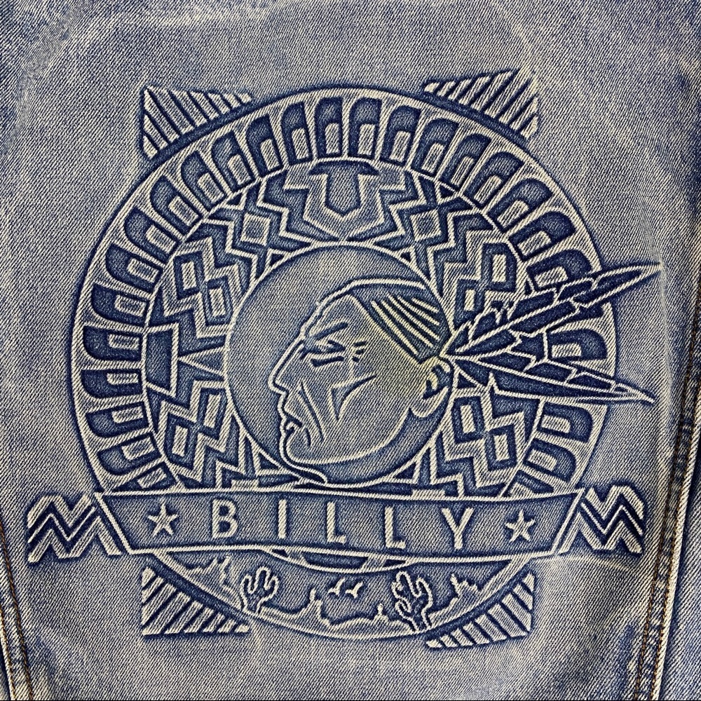 Billy Jean Denim Jacket Size XL - Picture 5 of 8
